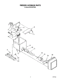 06 - Freezer Interior parts for Whirlpool Refrigerator ED22DWXTG01 from AppliancePartsPros.com