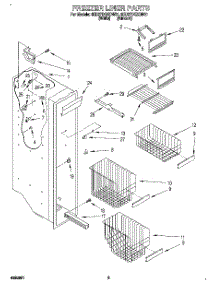 04 - Freezer Liner parts for Whirlpool Refrigerator 8ED27DQXDW01 from AppliancePartsPros.com