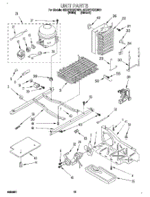 09 - Unit parts for Whirlpool Refrigerator 8ED27DQXDW01 from AppliancePartsPros.com
