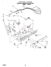 08 - Control, Lit / Optional parts for Whirlpool Refrigerator ED20ZKXDW00 from AppliancePartsPros.com