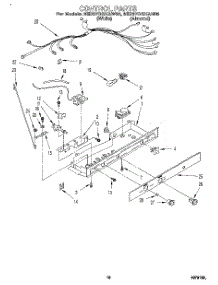 11 - Control parts for Whirlpool Refrigerator 8ED27DQXAW05 from AppliancePartsPros.com