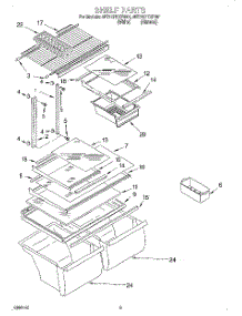 05 - Shelf, Lit / Optional parts for Whirlpool Refrigerator 8ET21PKXFW01 from AppliancePartsPros.com