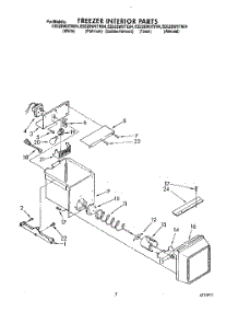 06 - Freezer Interior parts for Whirlpool Refrigerator ED22DWXTW04 from AppliancePartsPros.com