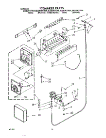 13 - Icemaker, Lit / Optional parts for Whirlpool Refrigerator ED22DWXTW04 from AppliancePartsPros.com