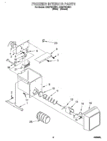 05 - Freezer Interior parts for Whirlpool Refrigerator ED22PWXDW01 from AppliancePartsPros.com