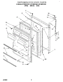 07 - Refrigerator Door, Lit / Optional parts for Whirlpool Refrigerator 8ET20NKXAW01 from AppliancePartsPros.com