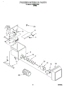 05 - Freezer Interior parts for Whirlpool Refrigerator ED22PBXBW00 from AppliancePartsPros.com