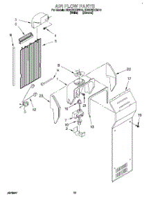 08 - Air Flow parts for Whirlpool Refrigerator ED22PKXBW10 from AppliancePartsPros.com