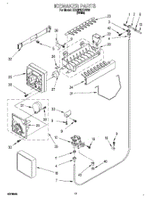 12 - Icemaker, Lit / Optional parts for Whirlpool Refrigerator ED22PBXBW00 from AppliancePartsPros.com