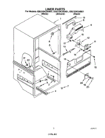 02 - Liner parts for Whirlpool Refrigerator EB21DKXAW01 from AppliancePartsPros.com