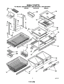 04 - Shelf, Lit / Optional parts for Whirlpool Refrigerator EB21DKXAW01 from AppliancePartsPros.com