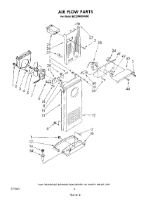 04 - Airflow parts for Whirlpool Refrigerator ED22PRXRWR0 from AppliancePartsPros.com