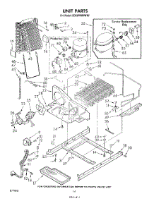 08 - Unit parts for Whirlpool Refrigerator ED22PRXRWR0 from AppliancePartsPros.com