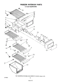 09 - Freezer Interior parts for Whirlpool Refrigerator ED22PRXRWR0 from AppliancePartsPros.com