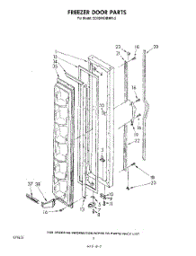 04 - Freezer Door parts for Whirlpool Refrigerator ED19HKXRWR3 from AppliancePartsPros.com