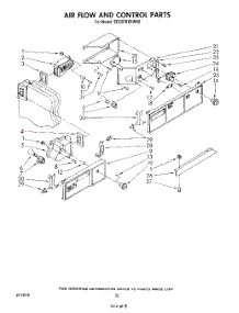 12 - Airflow And Control parts for Whirlpool Refrigerator ED22PRXRWR0 from AppliancePartsPros.com