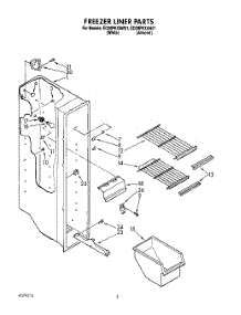 03 - Freezer Liner parts for Whirlpool Refrigerator ED20PKXAW01 from AppliancePartsPros.com