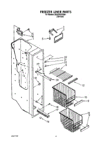 05 - Freezer Liner parts for Whirlpool Refrigerator ED22DQXXN01 from AppliancePartsPros.com