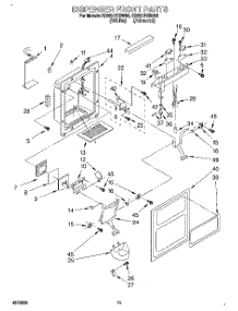 08 - Dispenser Front parts for Whirlpool Refrigerator ED22HPXBW00 from AppliancePartsPros.com