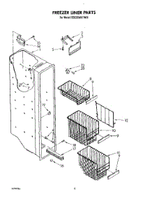 05 - Freezer Liner parts for Whirlpool Refrigerator ED22DWXTM01 from AppliancePartsPros.com