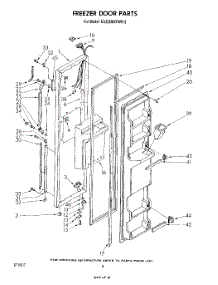 05 - Freezer Door parts for Whirlpool Refrigerator ED22EMXPWR2 from AppliancePartsPros.com