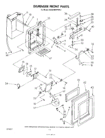 07 - Dispenser Front parts for Whirlpool Refrigerator ED22EMXPWR2 from AppliancePartsPros.com