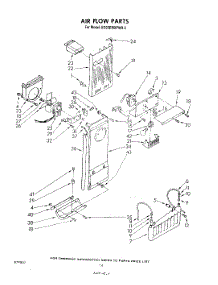 08 - Air Flow parts for Whirlpool Refrigerator ED22EMXPWR2 from AppliancePartsPros.com