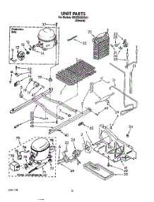 11 - Unit parts for Whirlpool Refrigerator ED22DQXXN01 from AppliancePartsPros.com