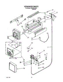 12 - Icemaker, Lit / Optional parts for Whirlpool Refrigerator ED22DQXXN01 from AppliancePartsPros.com