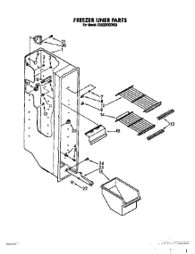 04 - Freezer Liner parts for Whirlpool Refrigerator ED20ZKXXW00 from AppliancePartsPros.com