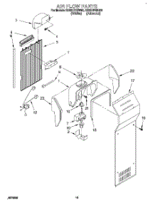 10 - Air Flow parts for Whirlpool Refrigerator ED22HPXBN00 from AppliancePartsPros.com