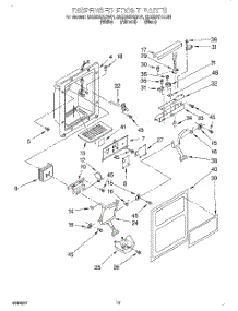 09 - Dispenser Front parts for Whirlpool Refrigerator ED22DSXEB01 from AppliancePartsPros.com