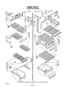 04 - Liner parts for Whirlpool Refrigerator ED19AKXRWR3 from AppliancePartsPros.com