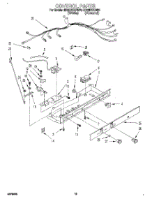 09 - Control, Lit / Optional parts for Whirlpool Refrigerator ED22DKXBW00 from AppliancePartsPros.com