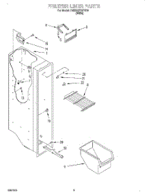 03 - Freezer Liner parts for Whirlpool Refrigerator 7MED20TQFW00 from AppliancePartsPros.com