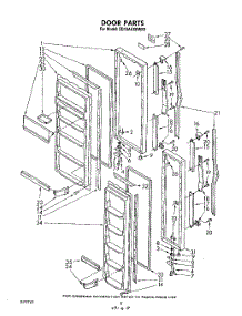 05 - Door parts for Whirlpool Refrigerator ED19AKXRWR3 from AppliancePartsPros.com