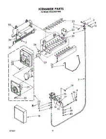 13 - Icemaker, Lit / Optional parts for Whirlpool Refrigerator ED22DWXTG00 from AppliancePartsPros.com