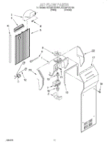07 - Air Flow parts for Whirlpool Refrigerator 9ED22PKXDN01 from AppliancePartsPros.com