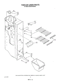04 - Freezer Liner parts for Whirlpool Refrigerator ED20ZKXWG00 from AppliancePartsPros.com
