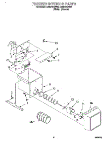 05 - Freezer Interior parts for Whirlpool Refrigerator ED22PSXDW00 from AppliancePartsPros.com