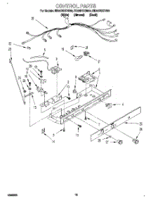 12 - Control, Lit / Optional parts for Whirlpool Refrigerator ED22DSXDN02 from AppliancePartsPros.com