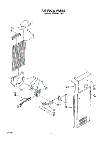 11 - Air Flow parts for Whirlpool Refrigerator ED22DWXTN01 from AppliancePartsPros.com