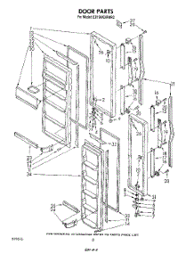 05 - Door parts for Whirlpool Refrigerator ED19AKXRWR2 from AppliancePartsPros.com