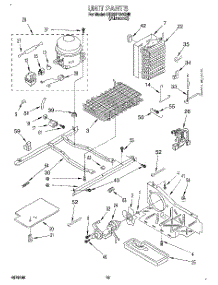 10 - Unit parts for Whirlpool Refrigerator ED22F134QN0 from AppliancePartsPros.com