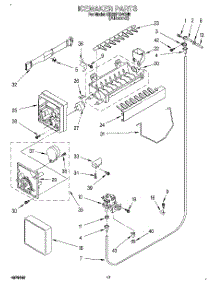 11 - Icemaker parts for Whirlpool Refrigerator ED22F134QN0 from AppliancePartsPros.com