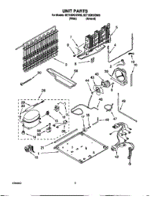 05 - Unit parts for Whirlpool Refrigerator 9ET19DKXEN00 from AppliancePartsPros.com