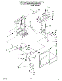 08 - Dispenser Front parts for Whirlpool Refrigerator ED22PSXDW00 from AppliancePartsPros.com