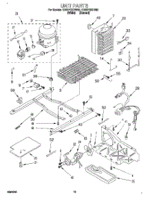 10 - Unit parts for Whirlpool Refrigerator ED22PQXDW02 from AppliancePartsPros.com