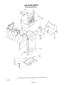 04 - Air Flow parts for Whirlpool Refrigerator ED22PRXRWR1 from AppliancePartsPros.com