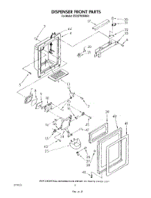 05 - Dispenser Front parts for Whirlpool Refrigerator ED22PRXRWR1 from AppliancePartsPros.com